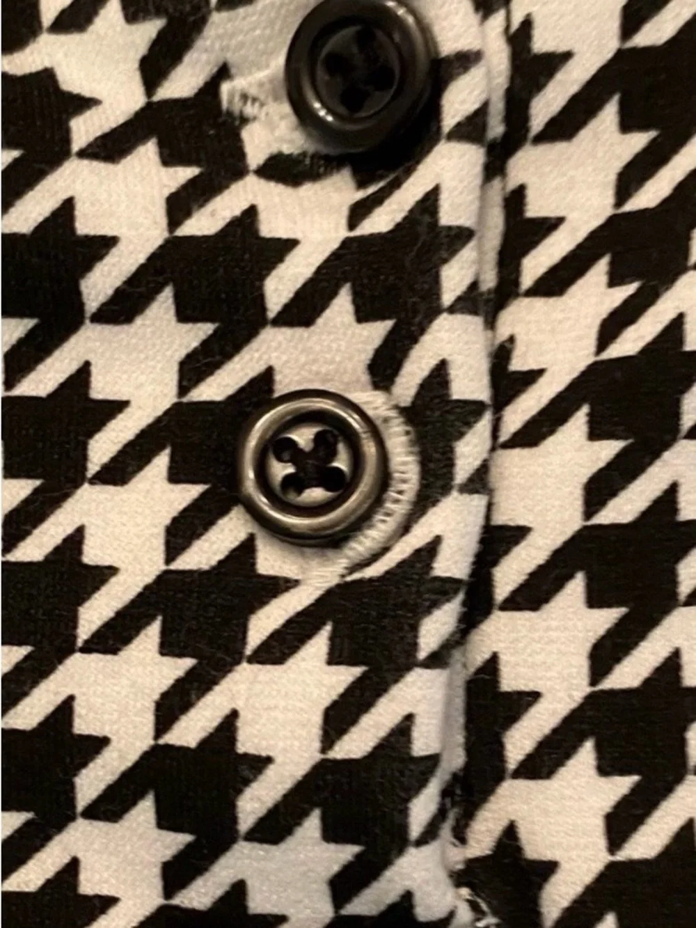 Gymboree Girls ‘London Calling’ Black and White Houndstooth Jumper Size 4T